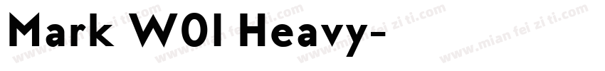 Mark W01 Heavy字体转换